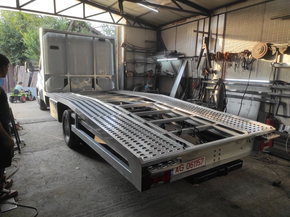 Platou pentru autoplatforme platforma 2 poziții negativ dublă trailer