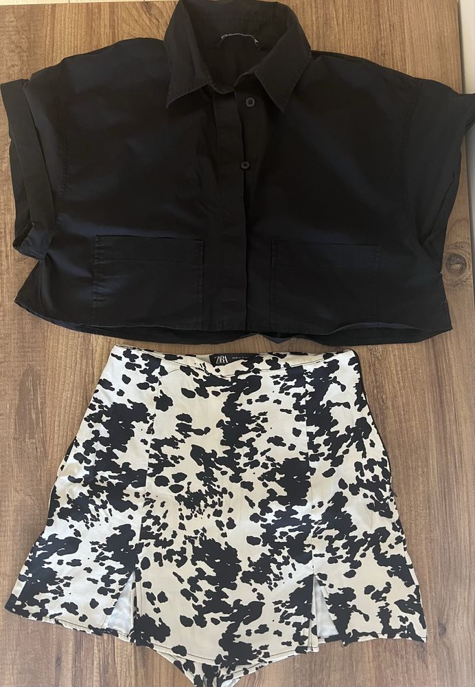 Сет от пола-панталон и crop top ZARA
