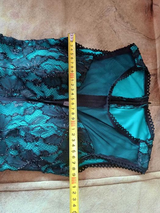 Rochie eleganta turcoaz scurta