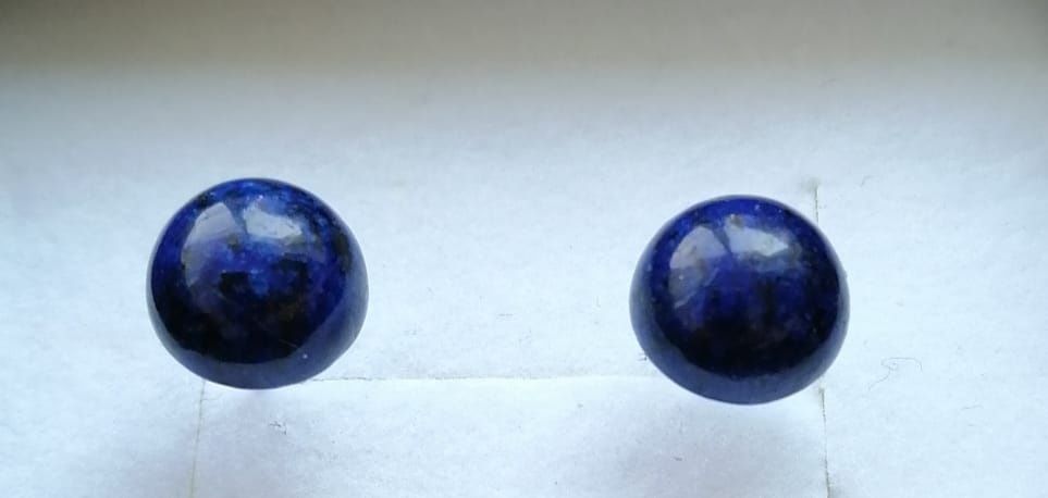 Cercei placati cu argint si cu piatra semipretioasa