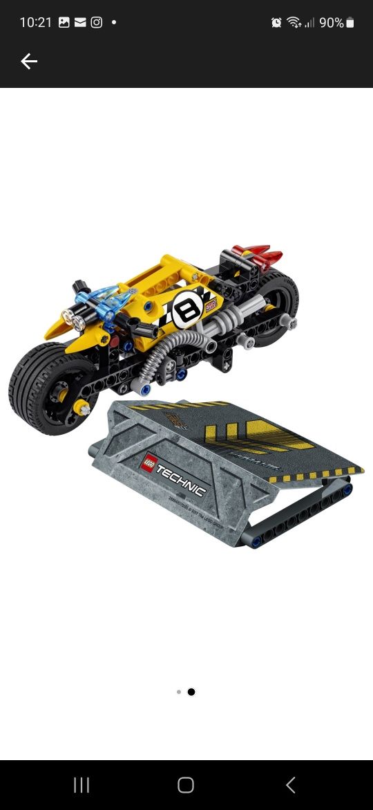 Lego technic motocicleta de cascadorii