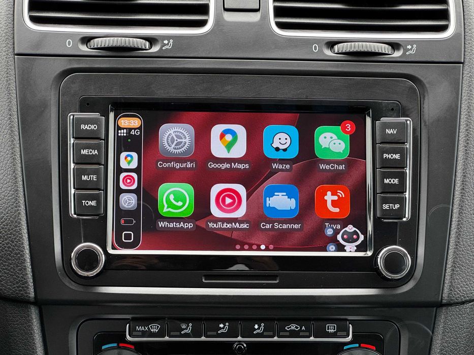 Navigatie 4GB Carplay VW Golf Passat cc Touran Tiguan Polo Tiguan T5