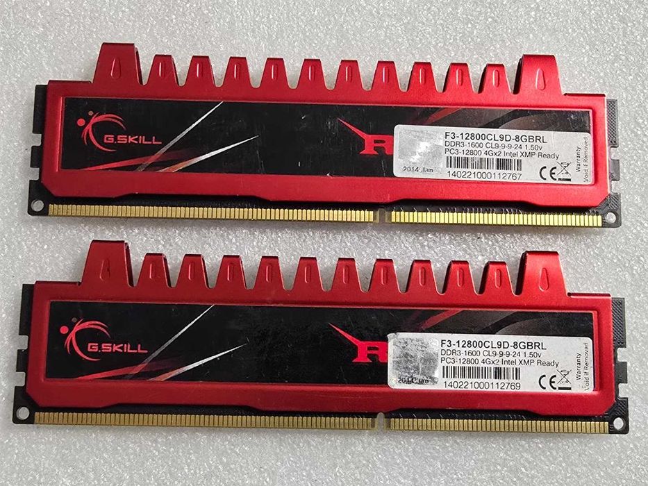 Kit memorie RAM desktop G.SKILL Ripjaws 8GB (2x4GB) 1600Mhz DDR3