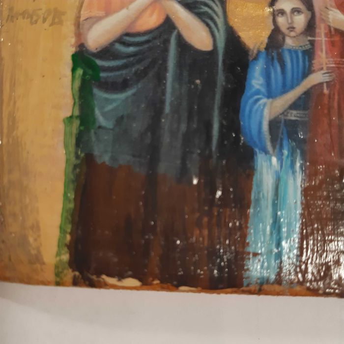 Икони - Св.Богородица и Младенеца, Св.Георги, Св.Мина...