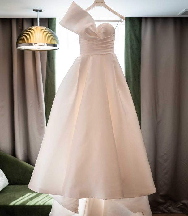 Rochie mireasa Pronovias, Sedna, XS, mikado, curățată profesional