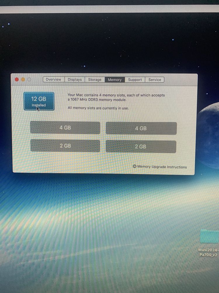 IMac 12gb ram 500gb hard