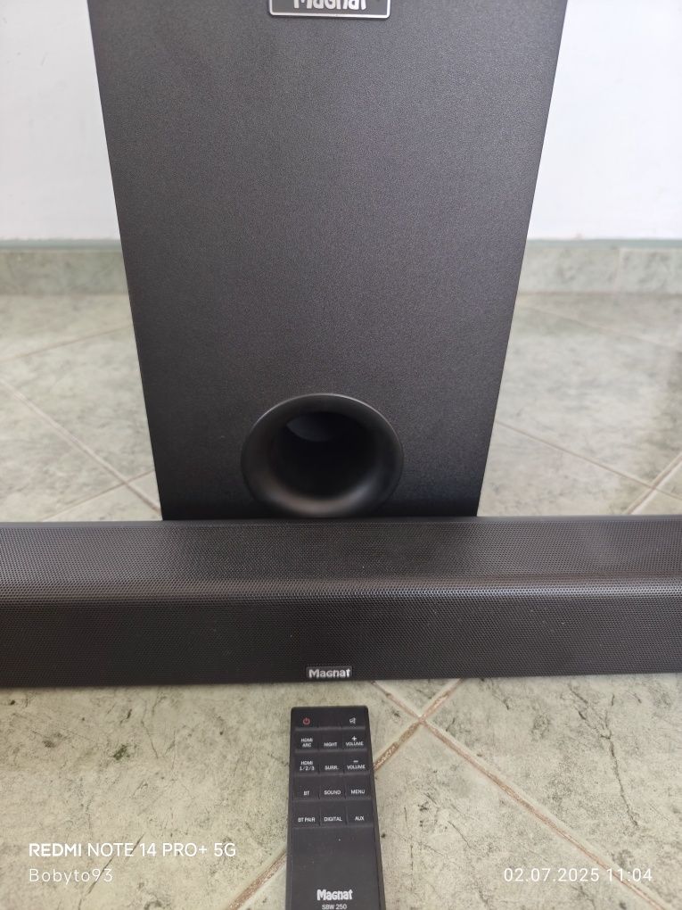 Magnat sbw 250 саундбар с бас каса