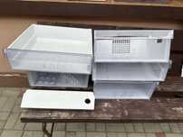 Set Sertare și Rafturi Transparente Frigider/Congelator - Impecabile