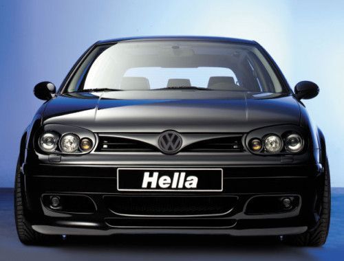 Vw Golf 4 - Hella тунинг фарове с лупи на късите