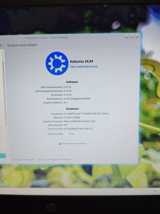 Vând laptop HP elitebook 1040 g3