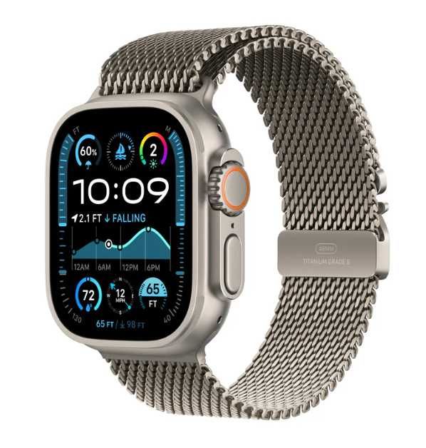 Apple Watch Ultra 2, GPS, Cellular, Carcasa Natural Titanium 49mm