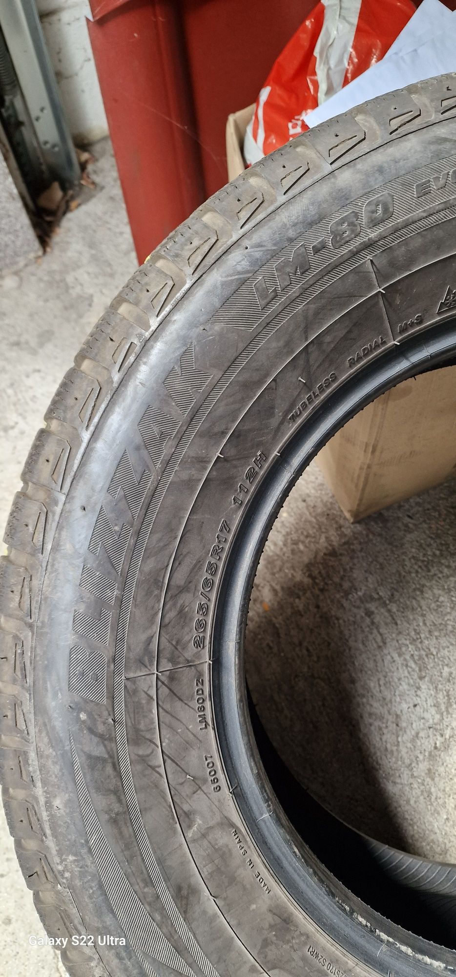 265/65/17 Bridgestone Blizzak