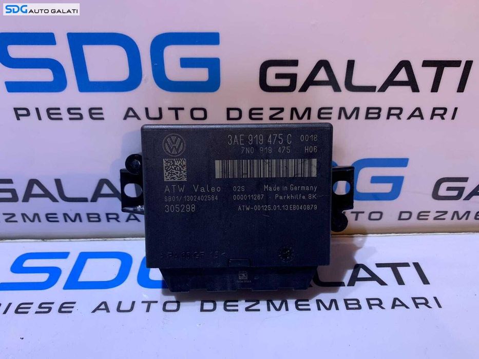Unitate Modul Calculator Senzori Parcare Parktronic VW Sharan 2011 - 2016 Cod 3AE919475C 7N0919475 [L3448]