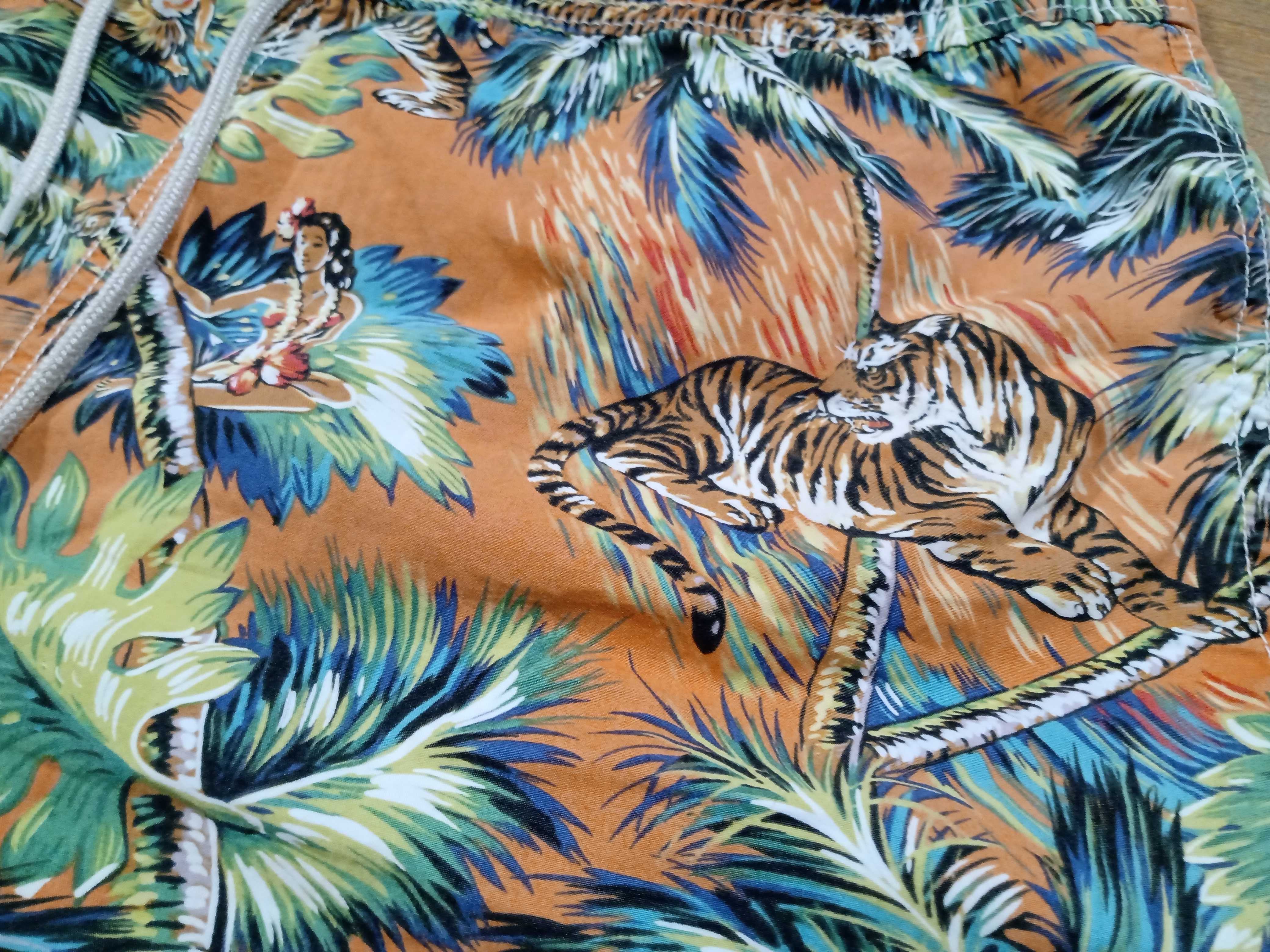 Polo Ralph Lauren къси гащи бански Tiger шорти размер ХL тигър