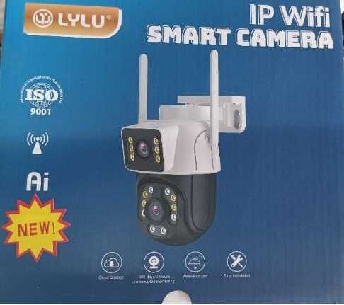 Двойна Smart WiFi безжична IP камера ICSEE 8MP нощно виждане