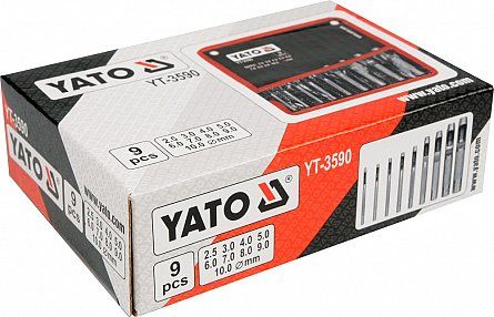 Set - Preducele - YATO Polonia - 2.5/10mm - 9PCS - YT3590