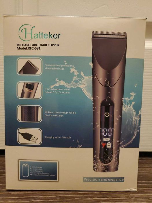 Акумулаторна машинка за подстригване Hatteker модел RFC-691