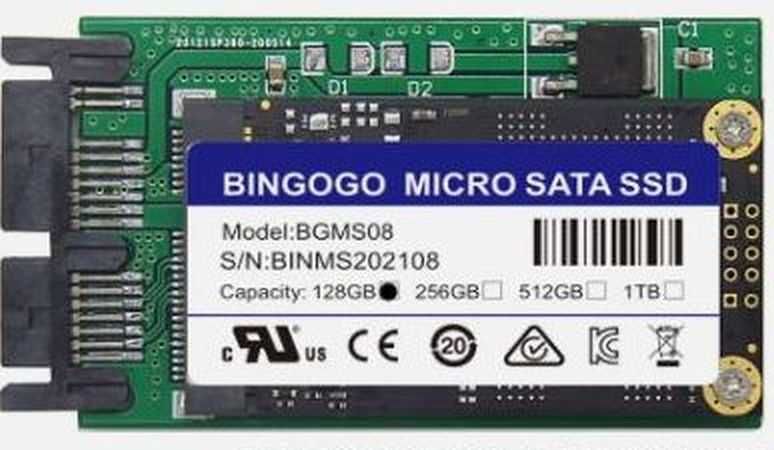 Продавам mSATA SSD 128 GB и Преходник Микро/Мини SATA