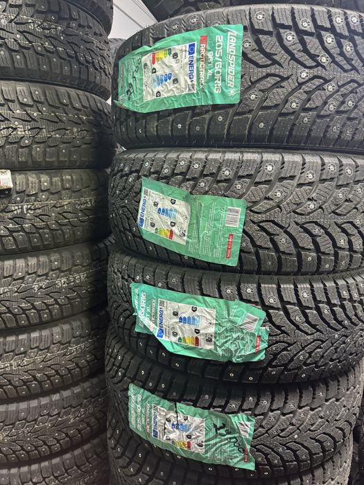 Шины новые зима шипы 205/60 R16 покрышки резина колеса донгелек
