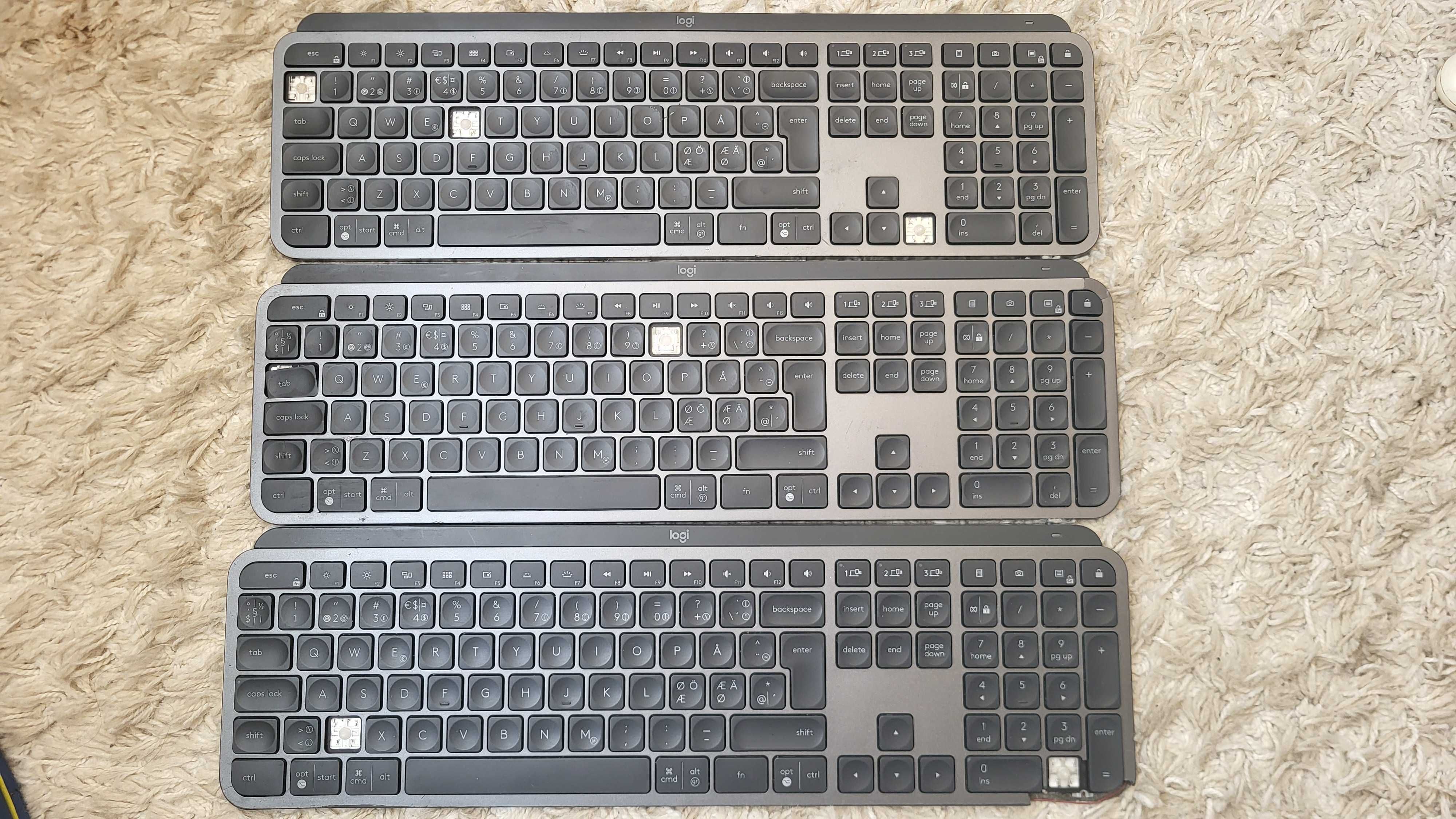 Logitech MX Keys Tastatura Wireless de piese se vinde la tastă piesa
