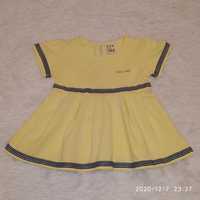 Платье на девочку желтое д327