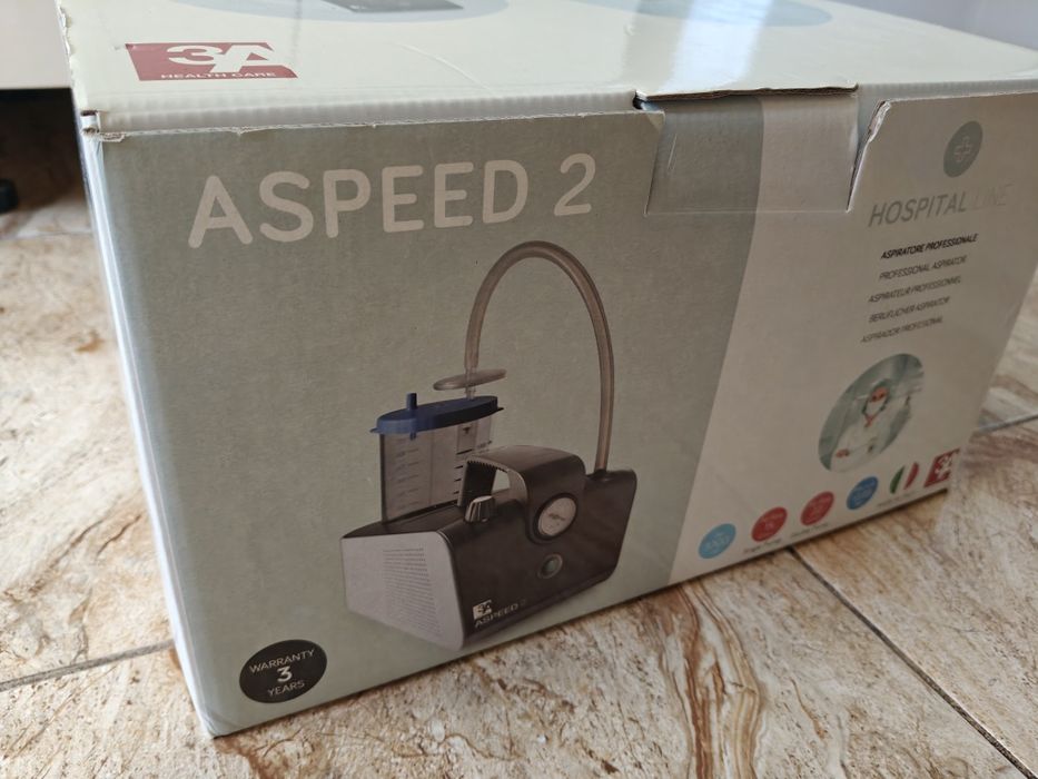Aspirator secreții medical profesional Aspeed 2 – 1000 ml, dublă pompă