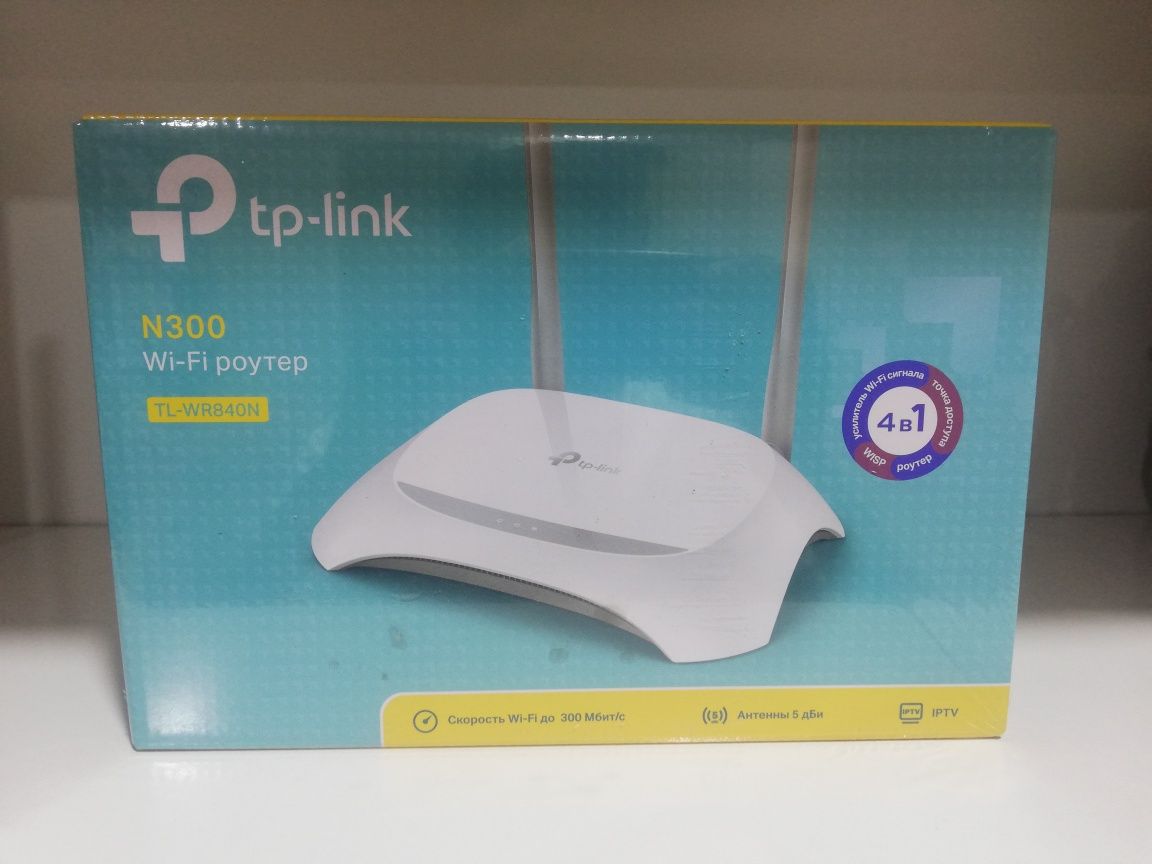 TP LINK Wi-Fi роутер N300 TL-WR840N, 4 в 1 asartiment est