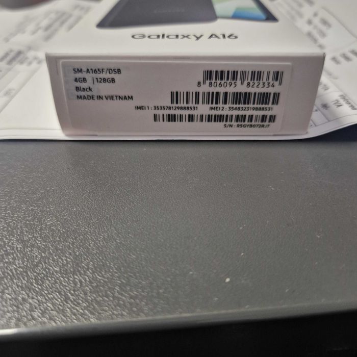 Samsung Galaxy A16, Dual SIM, 128GB, 4GB RAM, 4G, Black