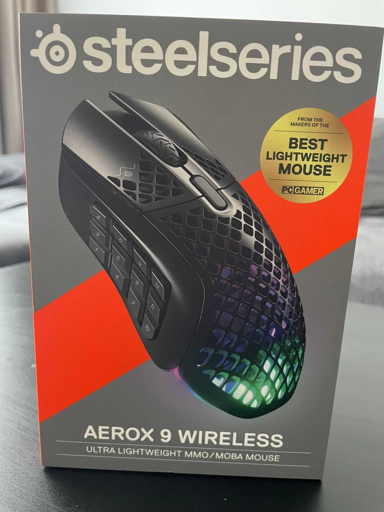 Mouse gaming wireless SteelSeries Aerox 9, 18000 dpi, negru