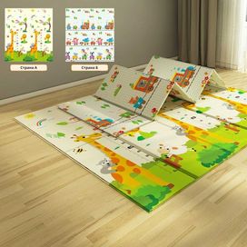 Двустранна термо постелка/Детско килимче за игра 180x200x1 см