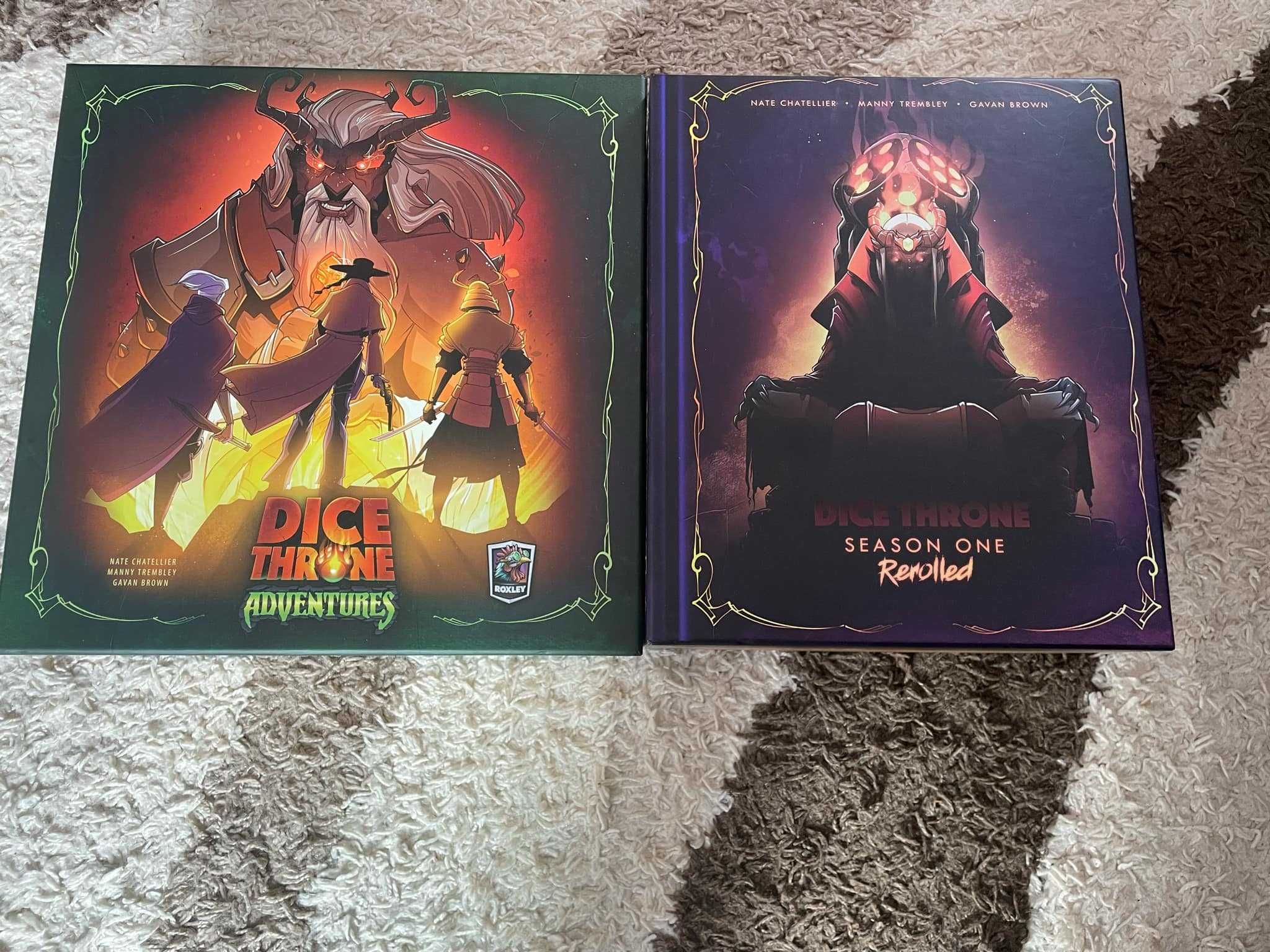 Dice Throne Adventures & Season 1 Rerolled. Fully sleeved + promos.