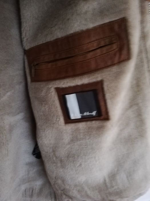 Geaca piele bărbati Morrel xl cu blana