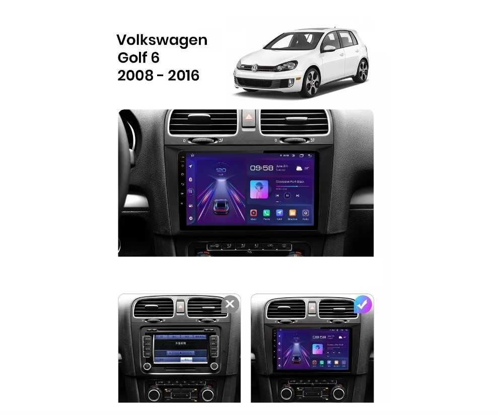 Navigatie VW Golf IV  2013, 9 INCH 2GB RAM, Android 13