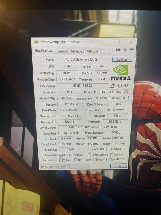 Placa video RARA pentru Colectie