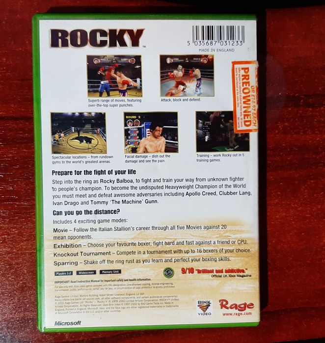 Vând Rocky Xbox Fighting în stare bună