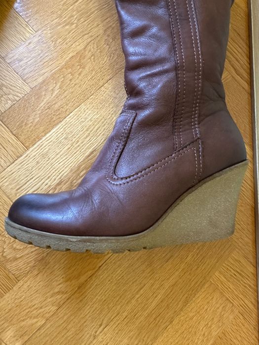 Дамски ботуши Алдо,естествена кожа