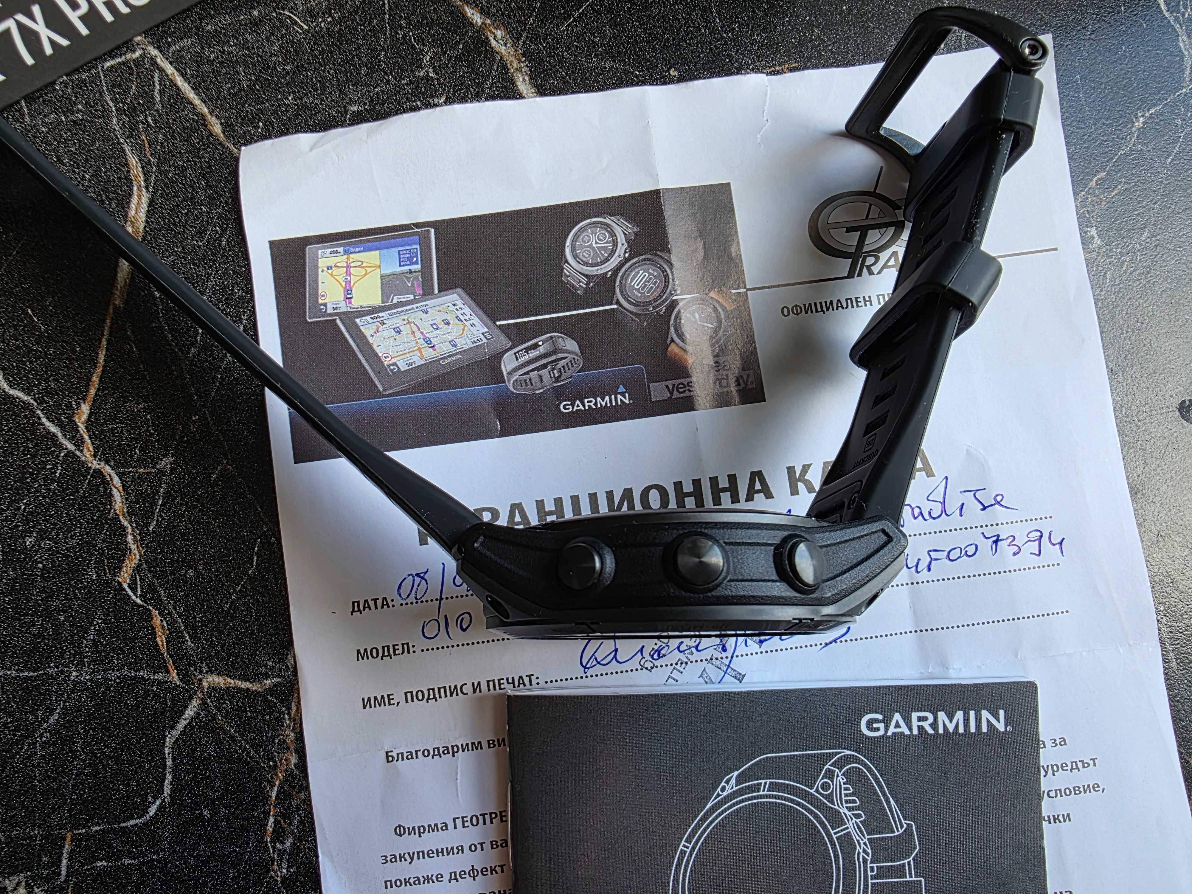 GARMIN FENIX 7Х PRO SAPPHIRE solar carbon gray DLC titanium 51mm