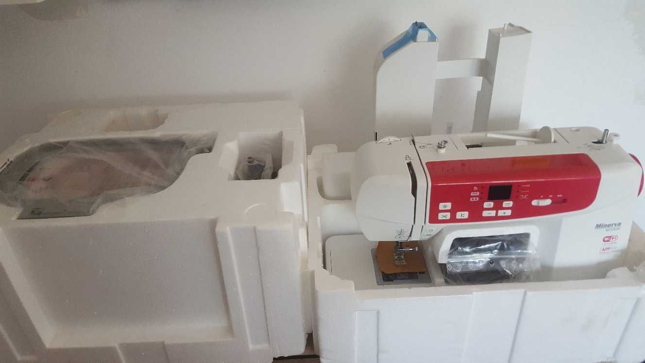 Masina Brodat computerizata cu WIFI Minerva MC550W (Brother) +cusaturi
