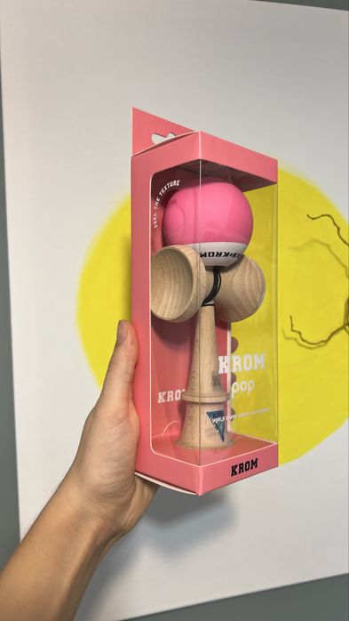 Kendama Krom pop rubber pink noua roz