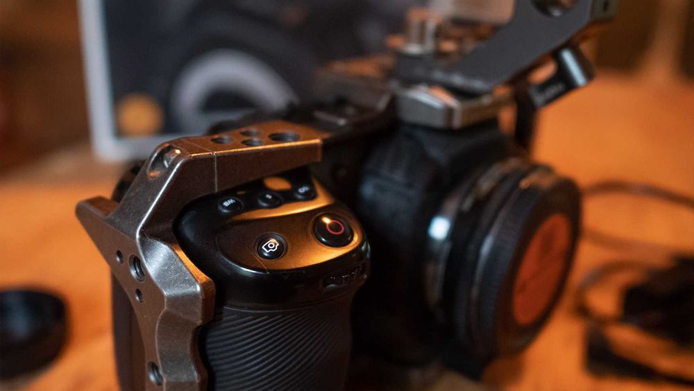 Black Magic Pocket Cinema Camera 4K with Metabones Speedbooster XL