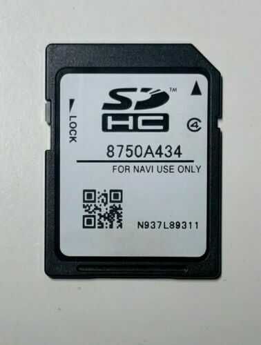 2024 Mitsubishi MMCS Sd Card E11 E12 W11 W12 W13 W15 W17 W18 P11 Карта