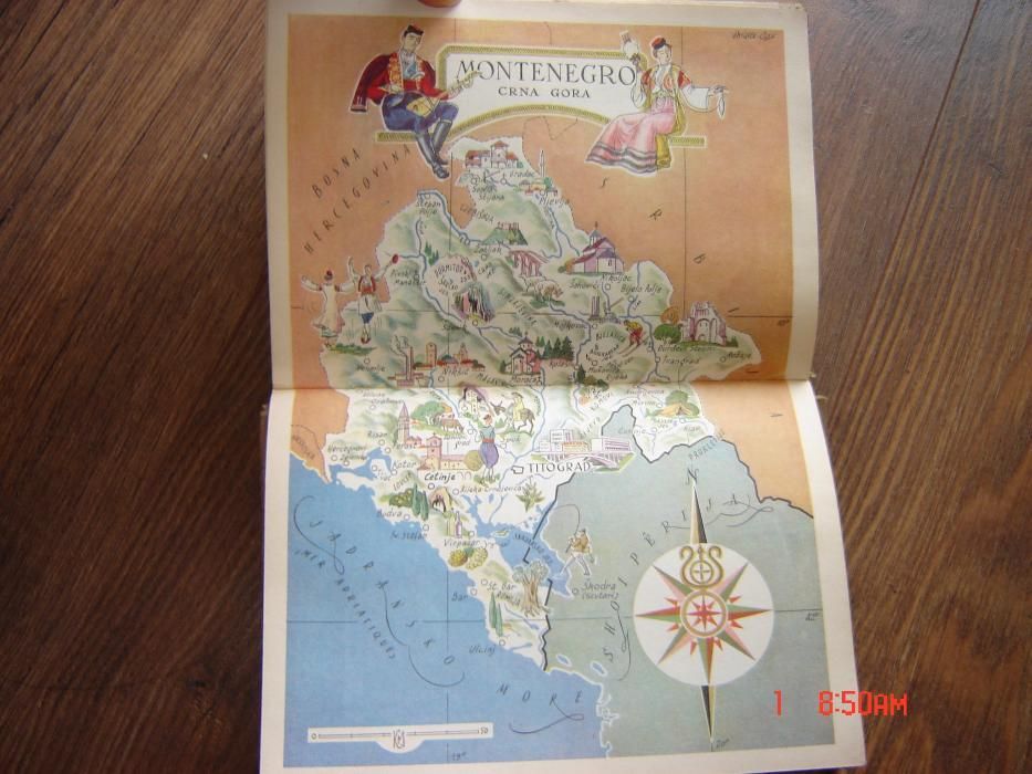 Carte ,,Yugoslavia" -1955