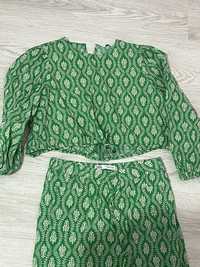 Зелен костюм Zara