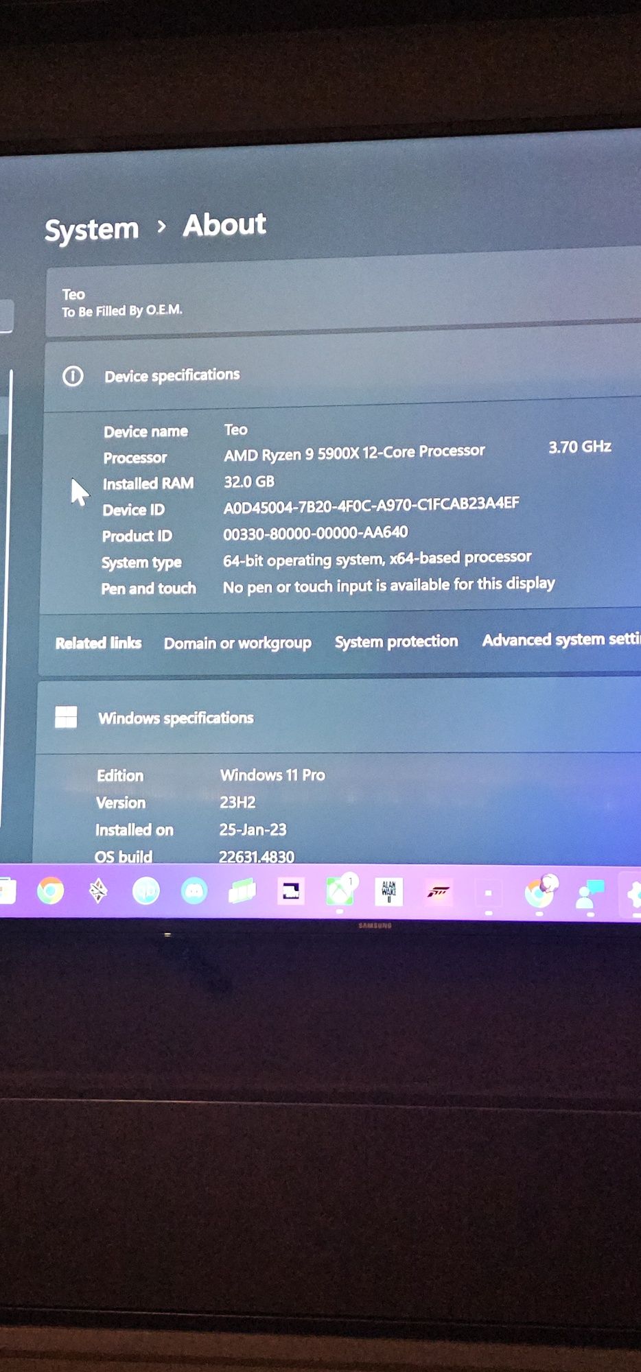 Pc Mini atx Gaming TUF Rtx 3080 Ryzen 9500xx