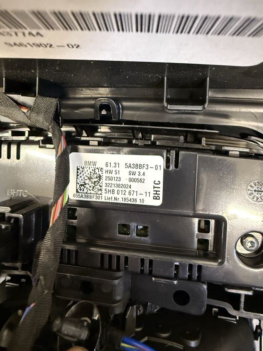 BMW iX3 G08 G01 G02 M F97 LCI panou clima spate