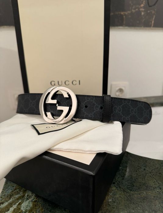 Curea originala Gucci Supreme belt with G buckle noua cu factura