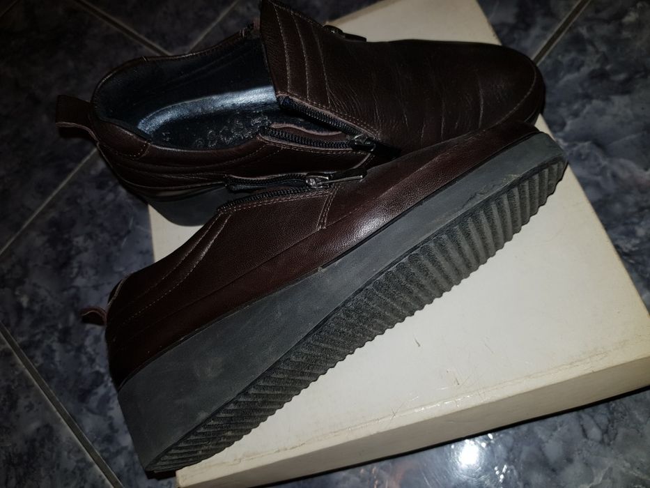 Pantofi maro piele naturala dama 37 R&R Boutique