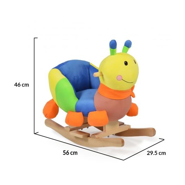 Детска Люлка плюшена Moni Toys Гъсеница