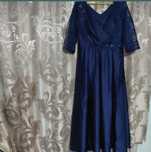 Rochie ocazii satin cu pietre  paiete si margele