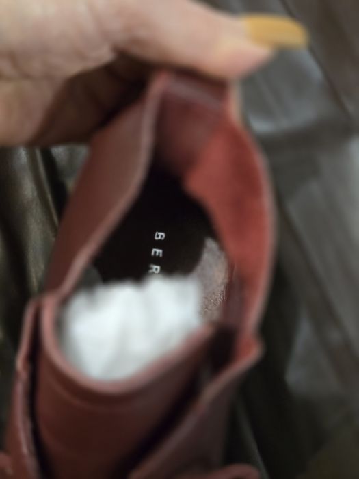 Полусапожки бордового цвета